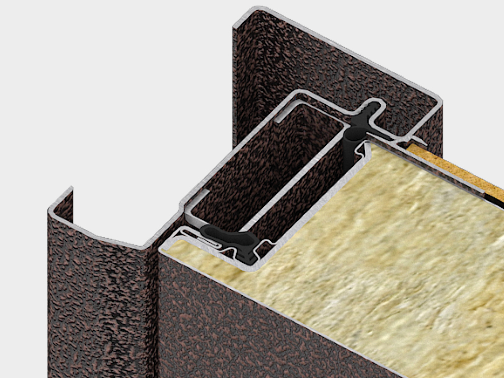 Vrezli o'rnatish uchun eshik qutisi eshikni na ichkariga, na tashqariga ochiladigan tarzda o'rnatish imkonini beradi, shuningdek, eshikni obyektga yon devorsiz o'rnatish imkonini yaratadi.